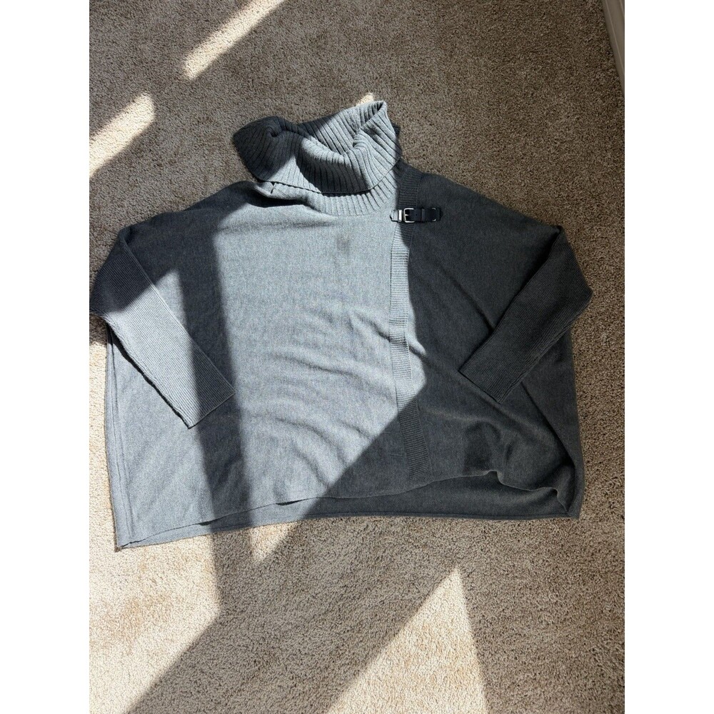 Calvin Klein Pullover Sleeved Poncho Sweater 